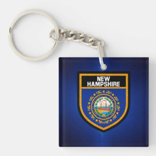 New Hampshire Flag Sleutelhanger