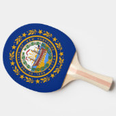 New Hampshire Flag Tafeltennisbatje (Zijkant)