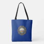 New Hampshire Flag Tote Bag (Achterkant)