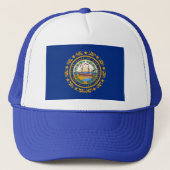 New Hampshire Flag Trucker Pet (Voorkant)