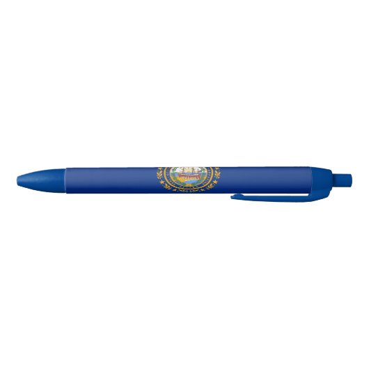 New Hampshire Flag Zwarte Inkt Pen (Bodem)