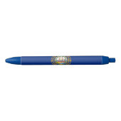 New Hampshire Flag Zwarte Inkt Pen (Voorkant)