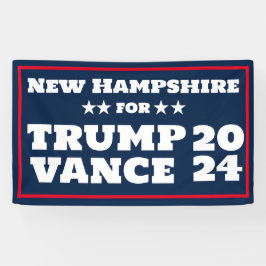 New Hampshire for Trump Vance 2024 Banner