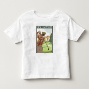 New Hampshire Golfing Scene Kinder Shirts