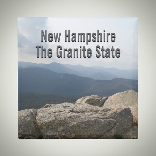 New Hampshire Granite State Live Free or Die Photo Magneet