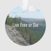New Hampshire Granite State Live Free or Die Photo Ornament (achterkant)