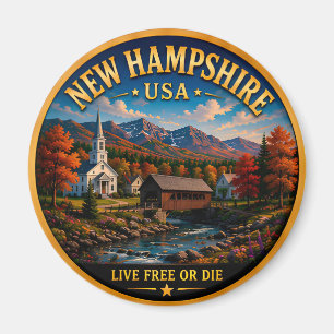 New Hampshire Granite State Natuur Trots Magneet