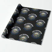 NEW HAMPSHIRE GRANITE STATE-VLAG CADEAUPAPIER (Uitgerold)