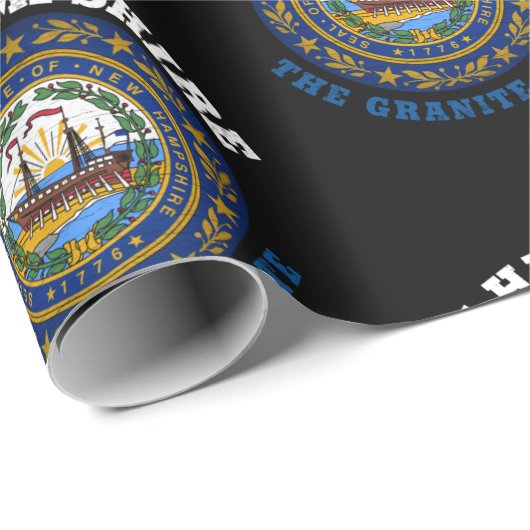 NEW HAMPSHIRE GRANITE STATE-VLAG CADEAUPAPIER (Rol Hoek)