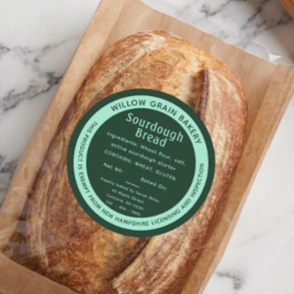 New Hampshire Green Cottage Sourdough Brood Label