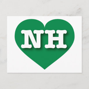 New Hampshire Green Heart beroemd gemaakt door Big Briefkaart