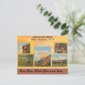 New Hampshire, Greetings uit de White Mountains Briefkaart (Staand voorkant)
