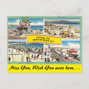 New Hampshire Greetings uit Hampton Beach Briefkaart