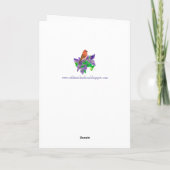 New Hampshire Groeten Paarse Finch Lilacs Kaart (Achterkant)