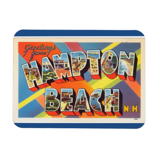 New Hampshire, Hampton Beach Magnet Magneet (Horizontaal)