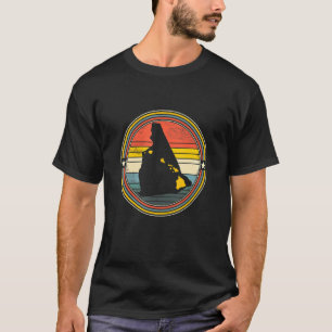 New Hampshire Hawaii Roots Origine State Map Retro T-shirt