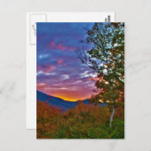 New Hampshire Herfst Foliage Sunset Briefkaart (Voorkant / Achterkant)