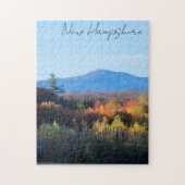 New Hampshire Herfst witte bergen Legpuzzel (Verticaal)