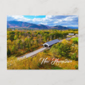 New Hampshire herfstbrug Briefkaart (Voorkant)