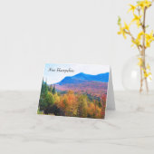 New Hampshire herfstgebergte Kaart (Gele Bloem)