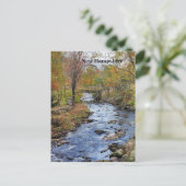 New Hampshire herfstrivier Briefkaart (Staand voorkant)