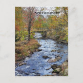 New Hampshire herfstrivier Briefkaart (Voorkant)