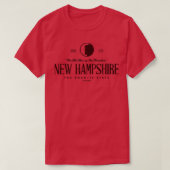 New Hampshire Het oude Man van de Berg T-shirt (Design voorkant)