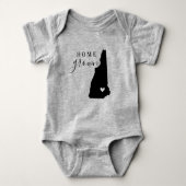 New Hampshire Home Grown State T-shirt (Voorkant)