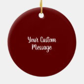 New Hampshire home is waar het hart ligt Keramisch Ornament (Achterkant)