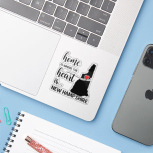 New Hampshire home is waar het hart ligt Sticker
