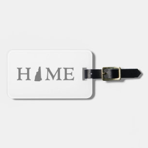 New Hampshire Home Map vorm Letter Word Art Bagagelabel