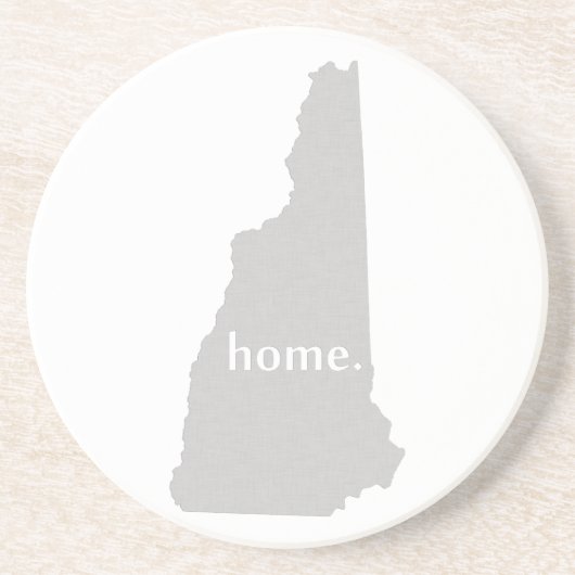 New Hampshire home silhouette state map Zandsteen Onderzetter (Voorkant)