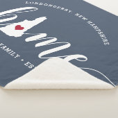 New Hampshire Home State Personalized Sherpa Deken (3/4)