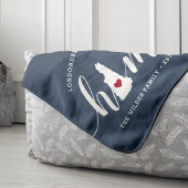 New Hampshire Home State Personalized Sherpa Deken