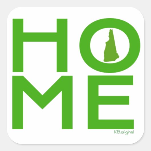New Hampshire HOME sticker (Voorkant)