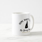 New Hampshire Home Sweet Home Familie Monogram Mok (Voorkant rechts)