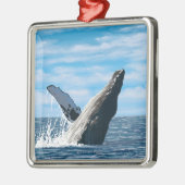 New Hampshire Humpback Whale Scene Metalen Ornament (Links)