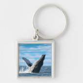 New Hampshire Humpback Whale Scene Sleutelhanger (Voorkant)