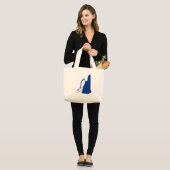 New Hampshire Ice climate Grote Tote Bag (Voorkant (model))