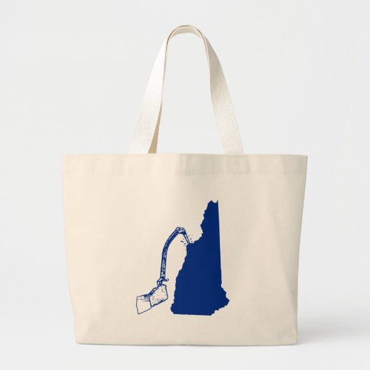 New Hampshire Ice climate Grote Tote Bag (Voorkant)