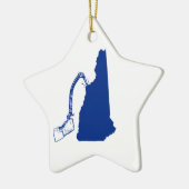 New Hampshire Ice climate Keramisch Ornament (Links)