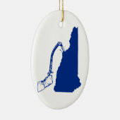 New Hampshire Ice climate Keramisch Ornament (Rechts)