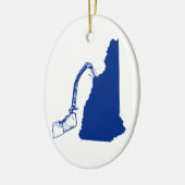 New Hampshire Ice climate Keramisch Ornament (Links)
