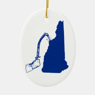New Hampshire Ice climate Keramisch Ornament