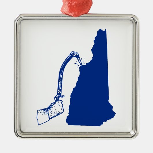 New Hampshire Ice climate Metalen Ornament (Voorkant)