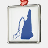 New Hampshire Ice climate Metalen Ornament (Links)