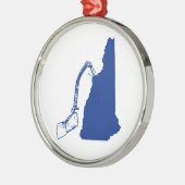 New Hampshire Ice climate Metalen Ornament (Links)