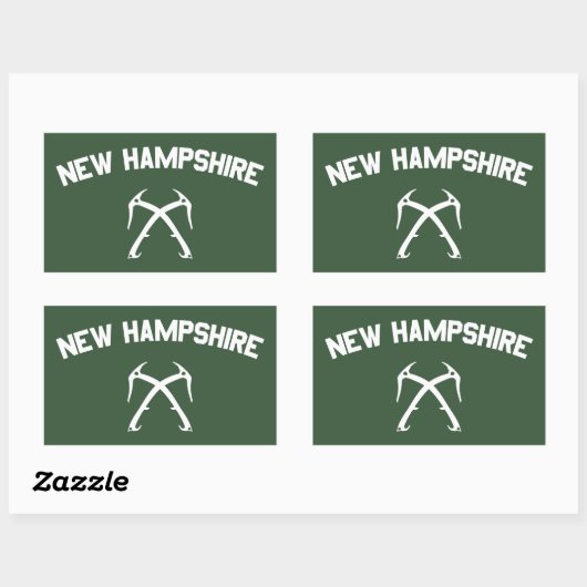 New Hampshire Ice climate Rechthoekige Sticker (Vel)