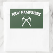 New Hampshire Ice climate Rechthoekige Sticker (Tas)