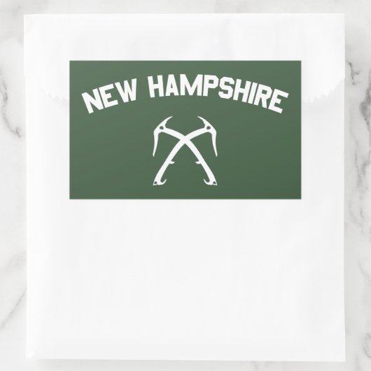 New Hampshire Ice climate Rechthoekige Sticker (Tas)